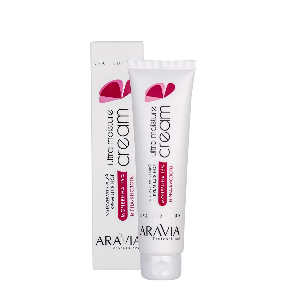Изображение товара Aravia professional крем для ног ультраувлажняющий с мочевиной 15% и pha-кислотами 100 мл