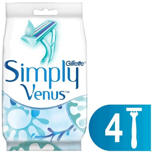 Изображение товара Gillette venus 2 simply одноразовая бритва 4 шт.