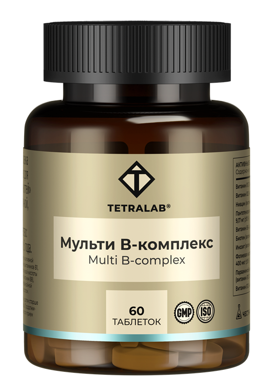 Изображение товара Тетралэб мульти в-комплекс для нервной системы волос и ногтей 60 таблеток
