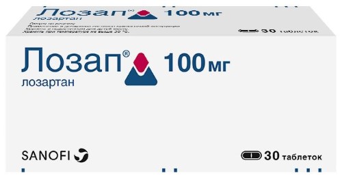 Лозап 100 мг 30 шт. таблетки, покрытые пленочной оболочкой инструкция по применению