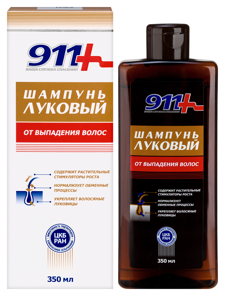 Изображение товара Шампунь 911 Ваша служба спасения Луковый 350 мл