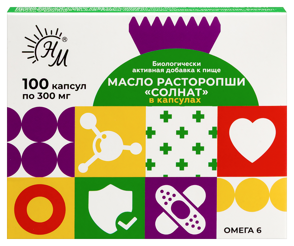 Изображение товара Натуральное масло расторопши солнат капсулы 0, 3 г 100 шт - биологическая добавка