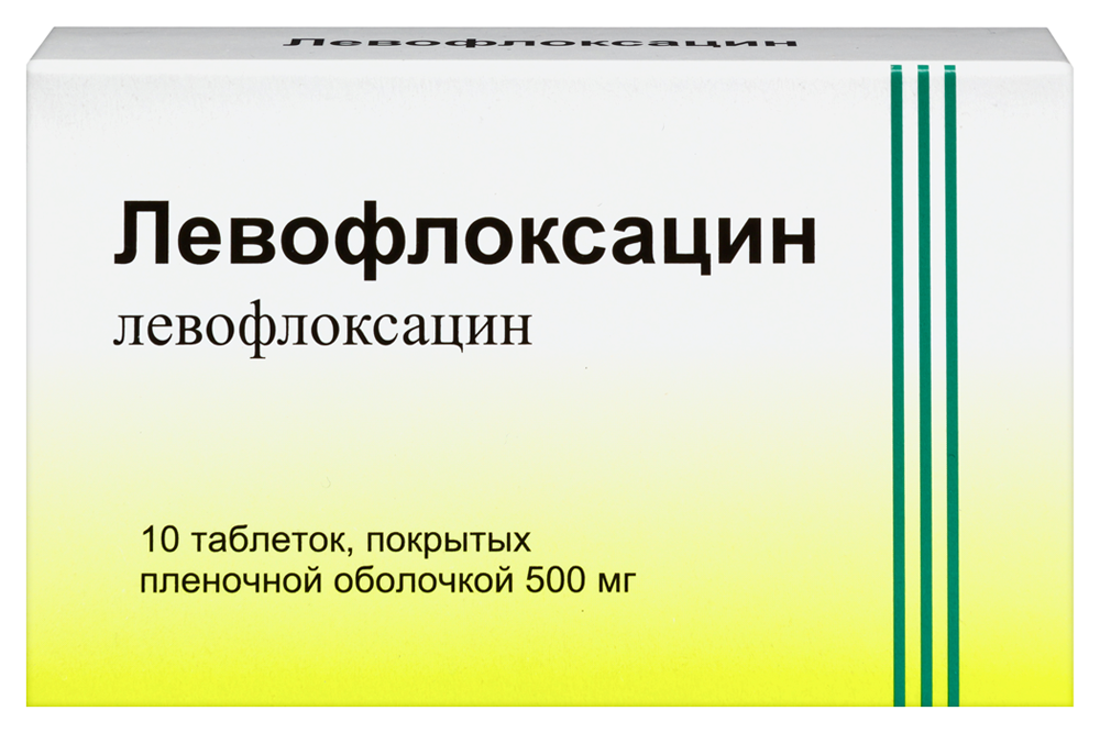 Изображение товара Левофлоксацин 500 мг 10 шт. таблетки, покрытые пленочной оболочкой