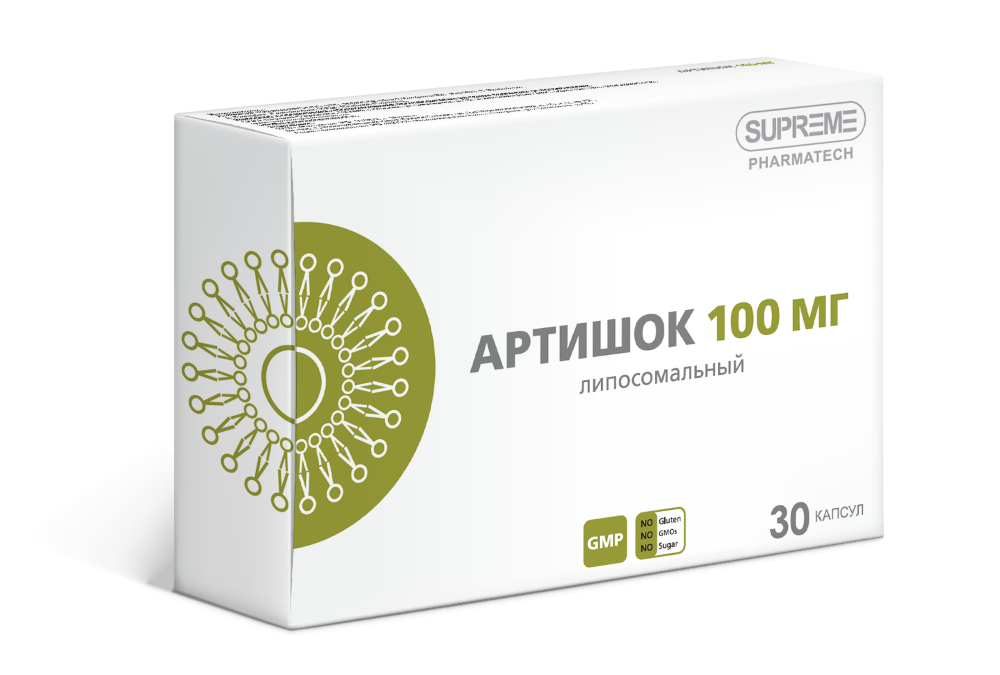 Изображение товара Липосомальный артишок 30 капсул по 548 мг для поддержки печени и обмена веществ