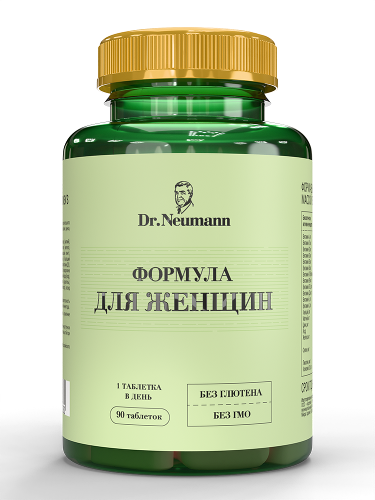 Изображение товара Dr neumann витаминно-минеральный комплекс формула для женщин 90 шт. таблетки массой 1530 мг