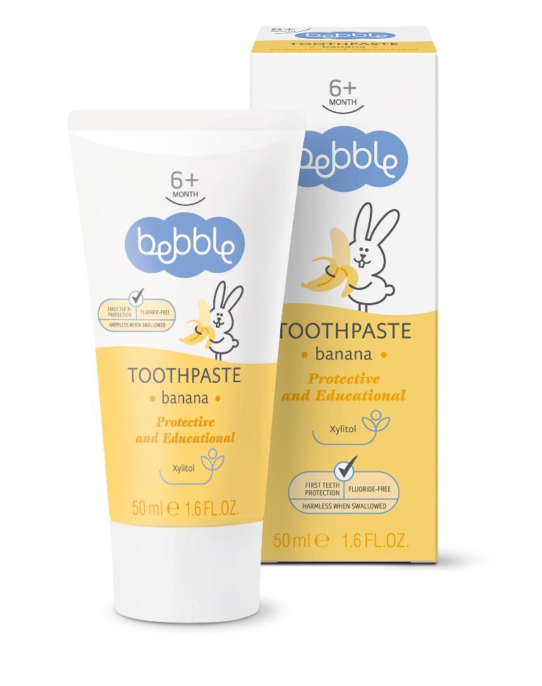 Изображение товара Детская зубная паста Bebble с ароматом банана 50 мл для малышей