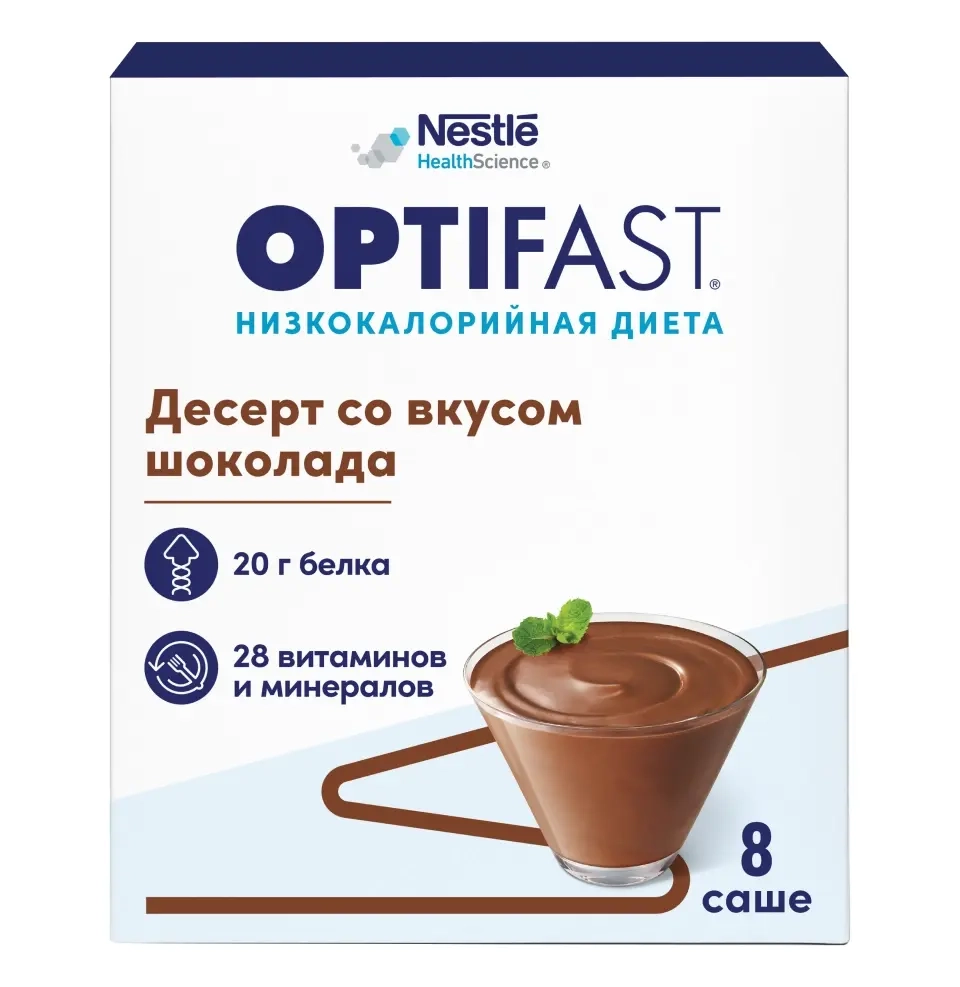 Nestle Оптифаст десерт со вкусом шоколада 424 гр инструкция по применению
