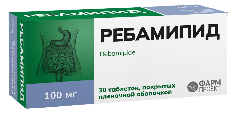 Изображение товара Ребамипид 100 мг 30 таб. покрытые пленочной оболочкой