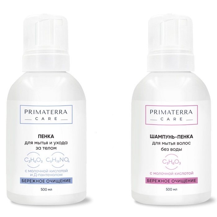 Изображение товара Набор Primaterra Care Пенка 500мл + Шампунь 500мл