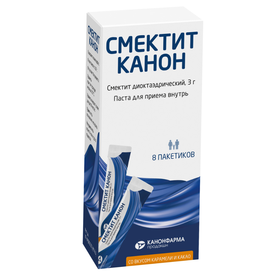 Изображение товара Смектит Канон 3 гр паста для внутреннего приема 8 шт