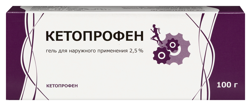 Изображение товара Кетопрофен 2,5% гель для наружного применения 100 г