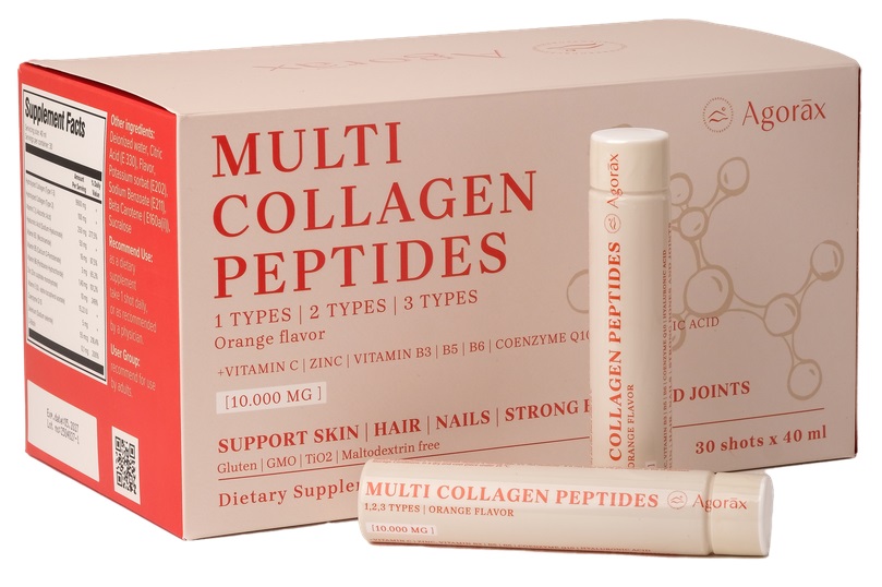 Изображение товара Агоракс мульти коллаген пептиды со вкусом апельсина 30 стик-упаковок по 40 мл