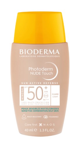 Изображение товара Bioderma photoderm nude touch mineral флюид солнцезащитный с тоном минеральные фильтры spf50+ 40 мл/светлый оттенок