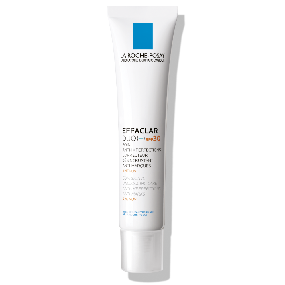 La Roche-Posay Effaclar DUO(+) Корректирующий крем-гель для проблемной кожи  лица от прыщей, акне и постакне с салициловой кислотой, ниацинамидом и  цинком, SPF 30/PPD 10, 40 мл - цена 1567.40 руб., купить в