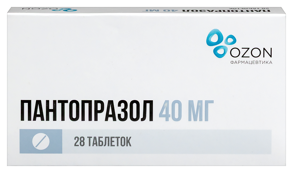 Изображение товара Пантопразол 40 мг 28 шт. блистер таблетки кишечнорастворимые, покрытые оболочкой