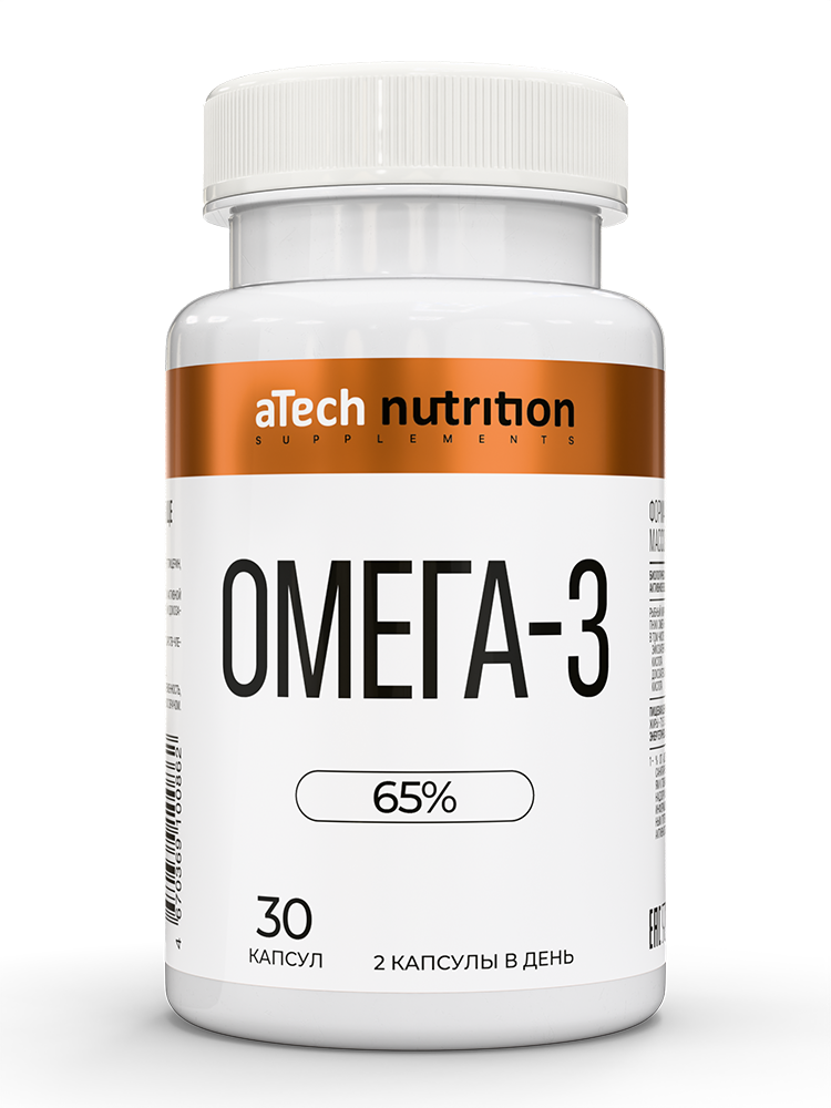 Изображение товара Atech nutrition омега-3 65% 30 шт. капсулы массой 700 мг Изображение товара Atech nutrition омега-3 65% 30 шт. капсулы массой 700 мг
