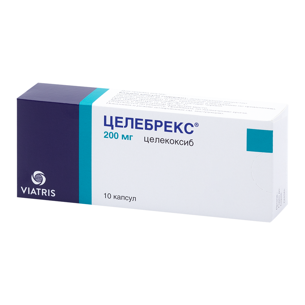 Целебрекс 200 мг 10 шт. капсулы - цена 653 руб., купить в интернет аптеке в  Черногорске Целебрекс 200 мг 10 шт. капсулы, инструкция по применению