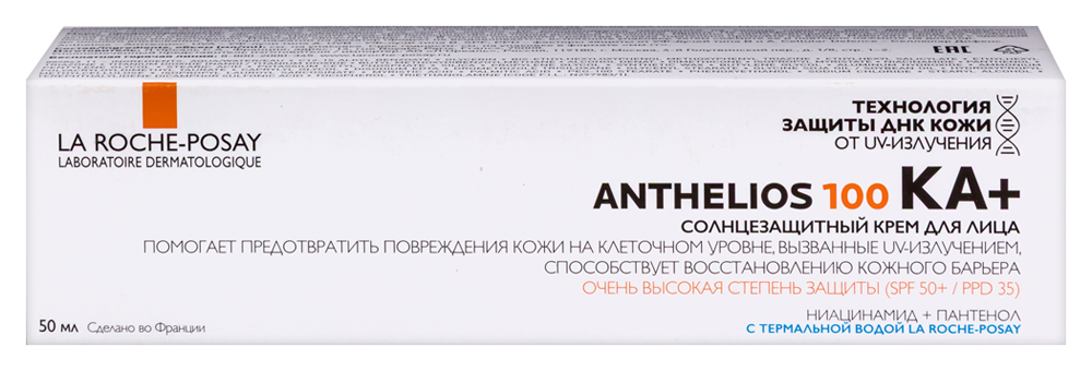 Изображение товара La Roche-Posay Anthelios 100 KA+ крем для лица солнцезащитный SPF 50+ 50 мл