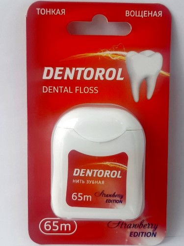 Изображение товара Dentorol зубная нить клубника 65 м