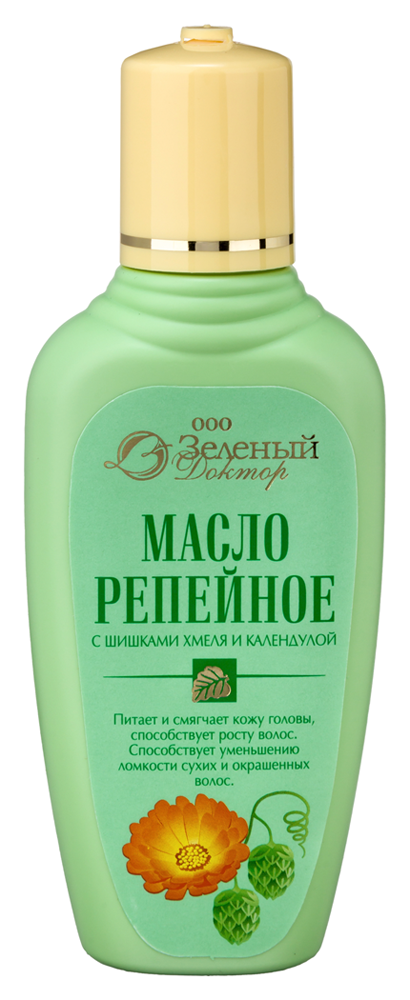 Изображение товара Зеленый доктор репейное масло с календулой и хмелем 100 мл