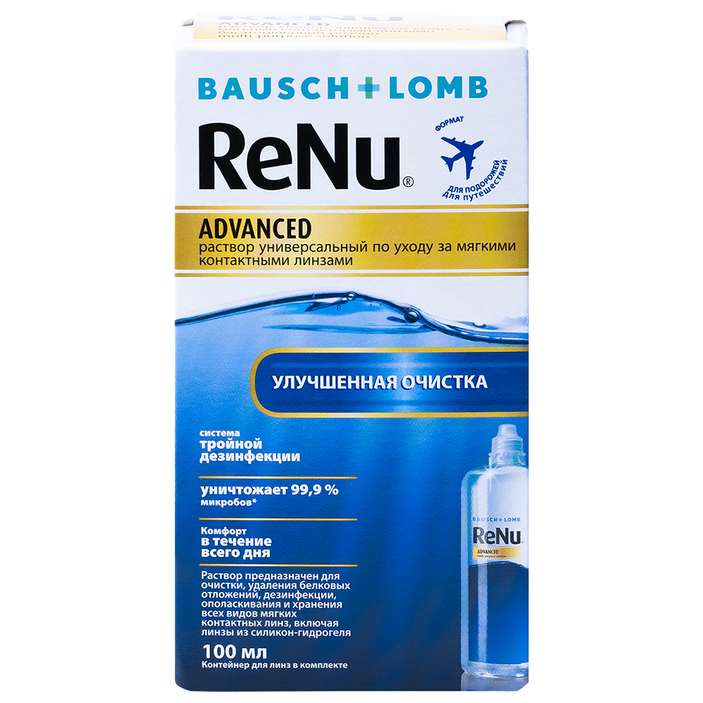 Изображение товара ReNu Advanced универсальный раствор для линз 100 мл