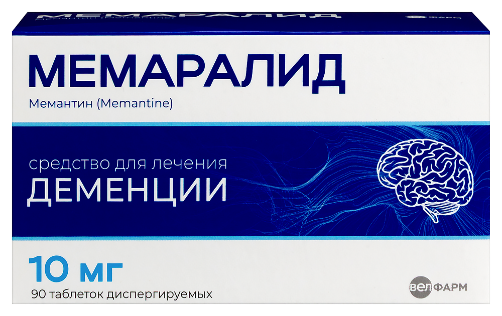 Мемаралид 10 мг 90 шт. таблетки диспергируемые инструкция по применению