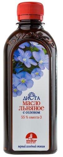 Изображение товара Масло льняное с селеном 250 мл