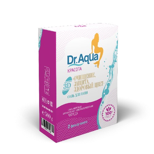 Изображение товара Dr aqua соль морская лечебные травы череда 500 гр