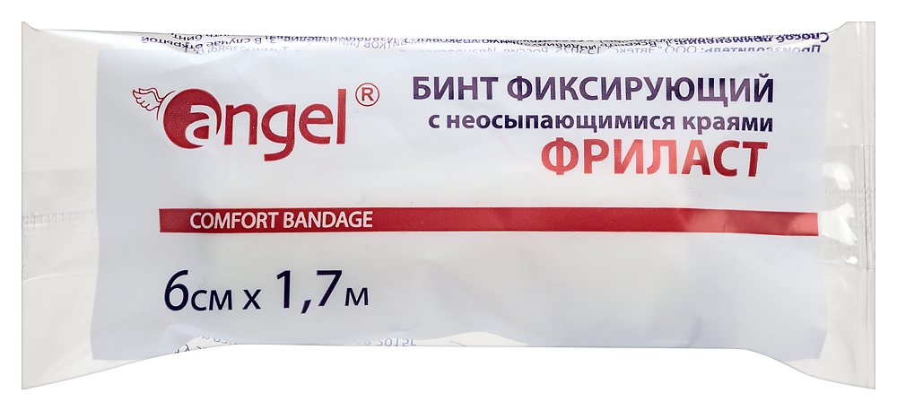 Изображение товара Эластичный фиксирующий бинт 1,7 м/6 см angel для травм и реабилитации