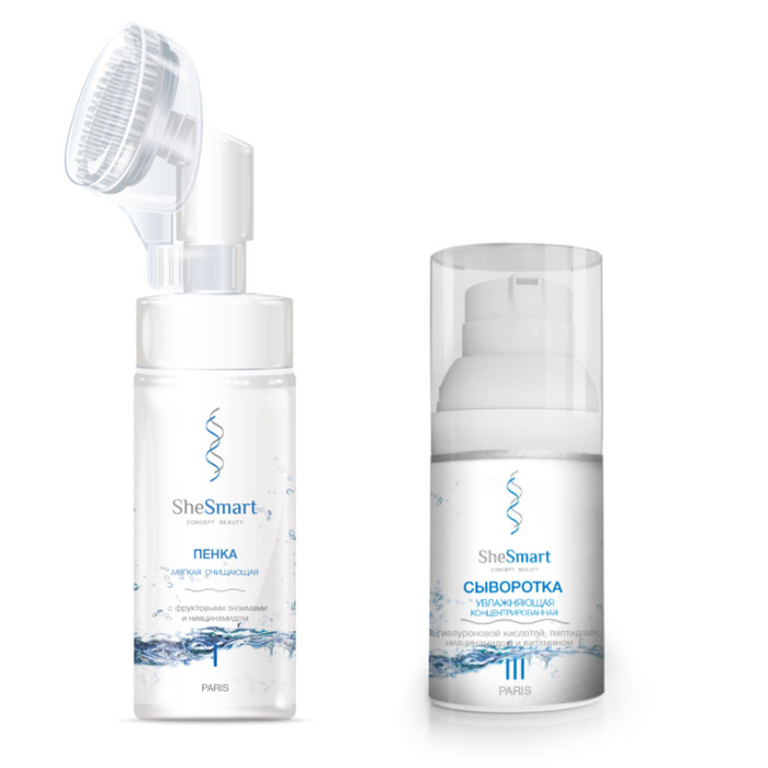 Изображение товара Набор Shesmart: Пенка очищающая + Сыворотка