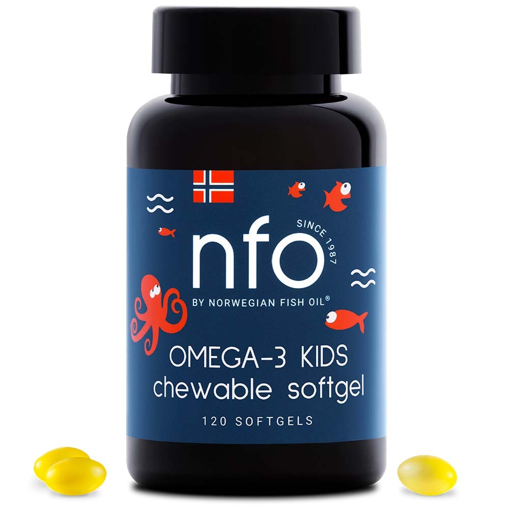 Изображение товара NFO омега-3 жевательные капсулы с витамином D, 120 шт.