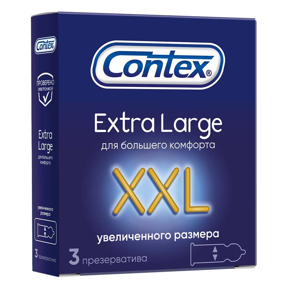 Изображение товара Contex презервативы XXL Extra Large увеличенного размера 3 шт.