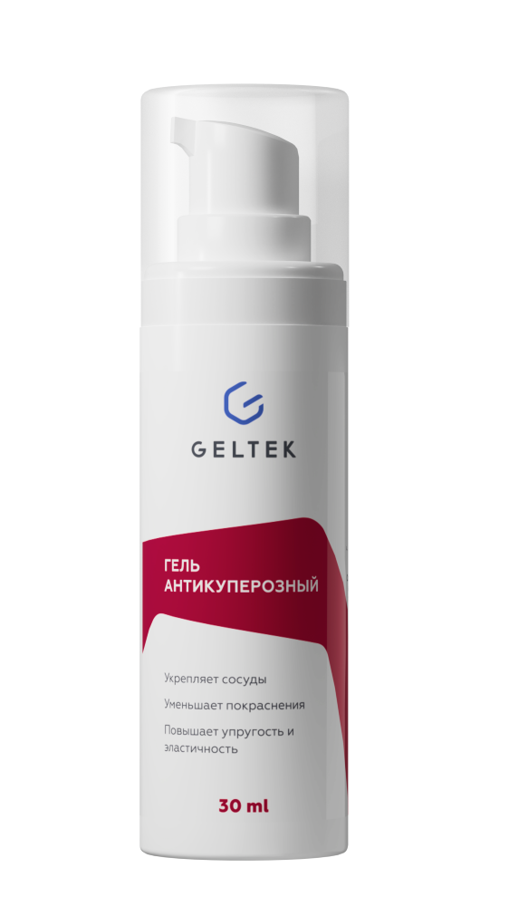 Изображение товара Гель для лица антикуперозный от купероза и розацеа Гельтек 30 мл