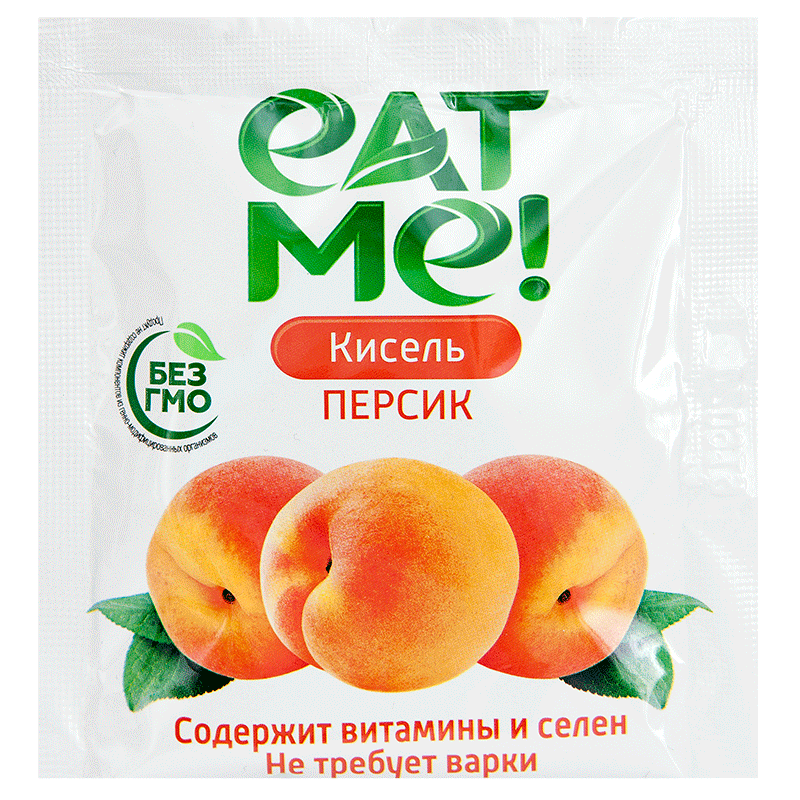 Изображение товара Eat me джели+ кисель персик 25 гр 1 шт. пакет порошок гранулированный