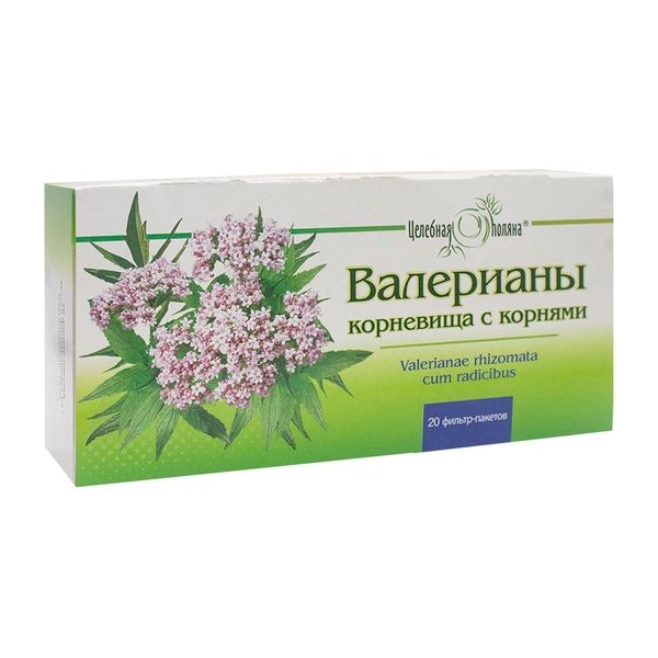 Изображение товара Валерианы корневища с корнями 1,5 гр 20 шт. фильтр-пакеты