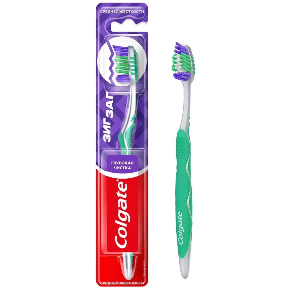 Colgate зигзаг зубная щетка/средняя инструкция по применению