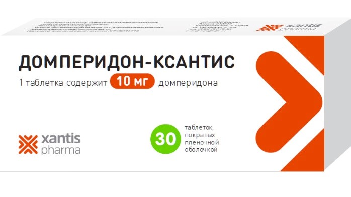 Домперидон-Ксантис 10 Мг 30 Шт. Таблетки, Покрытые Пленочной.