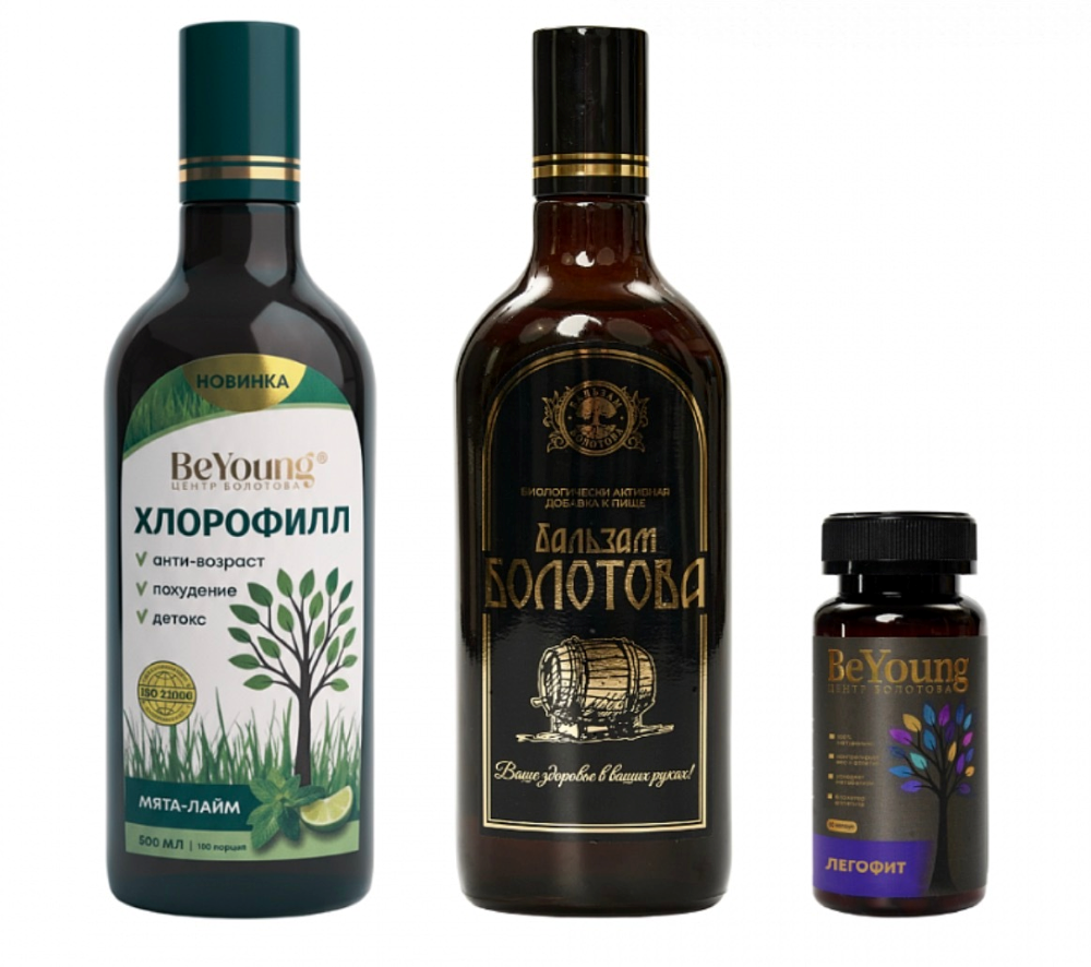 Изображение товара Набор БАЛЬЗАМ БОЛОТОВА+ХЛОРОФИЛЛ+ЛЕГОФИТ
