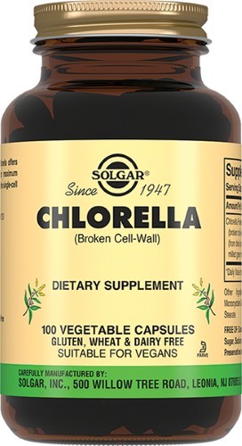 Изображение товара Солгар хлорелла капсулы 100 шт. по 693 мг натуралная добавка