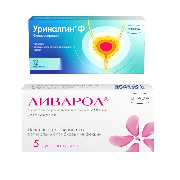 Изображение товара Набор для здоровья женщин  Уриналгин Ф таб №12  и Ливарол суп. №5 по специальной цене