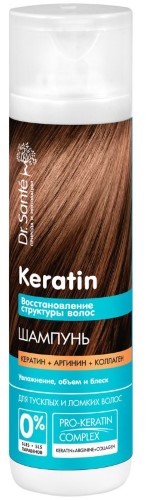 DR SANTE KERATIN ШАМПУНЬ ДЛЯ ТУСКЛЫХ И ЛОМКИХ ВОЛОС 250МЛ - цена 183 руб., купить в интернет аптеке в Москве DR SANTE KERATIN ШАМПУНЬ ДЛЯ ТУСКЛЫХ И ЛОМКИХ ВОЛОС 250МЛ, инструкция по применению