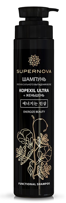 Изображение товара Supernova шампунь против сильного выпадения волос kopexil ultra + женьшень 350 мл