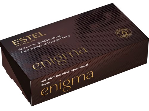 Enigma краска для бровей коричневая