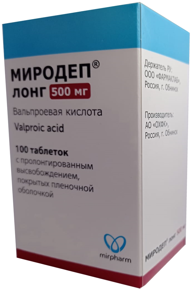 Изображение товара Миродеп лонг 500 мг 100 шт. таблетки с пролонгированным высвобождением, покрытые пленочной оболочкой Изображение товара Миродеп лонг 500 мг 100 шт. таблетки с пролонгированным высвобождением, покрытые пленочной оболочкой