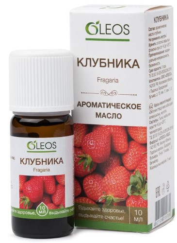Изображение товара Oleos масло ароматическое клубника 10 мл