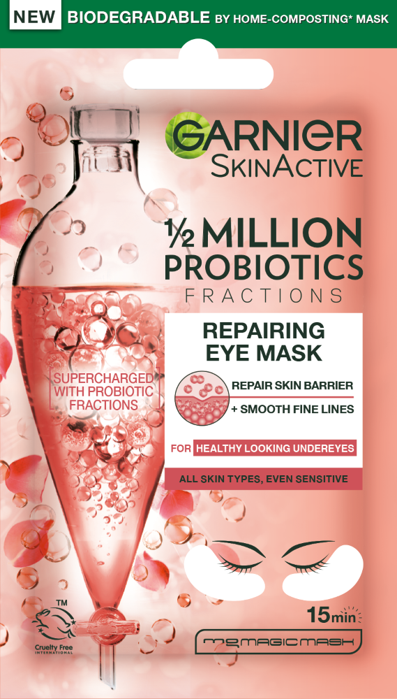 Изображение товара Garnier skin naturals патчи тканевые восстанавливающие для кожи вокруг глаз с пробиотиками 6 гр
