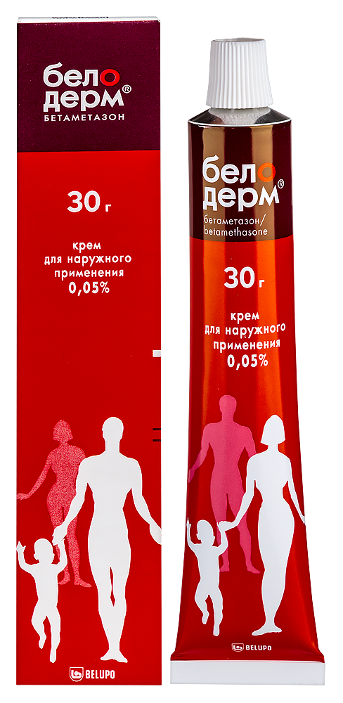Изображение товара Белодерм 0,05% крем 30 г для лечения дерматитов экземы и псориаза