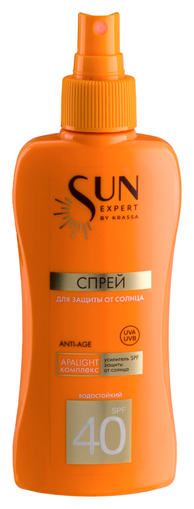 Изображение товара Krassa sun expert спрей для защиты от солнца spf40 180 мл