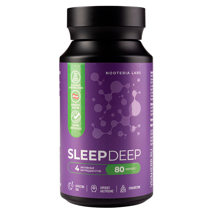 Изображение товара Nooteria Labs Sleep Deep Слип Дип 80 шт. капсулы массой 740 мг