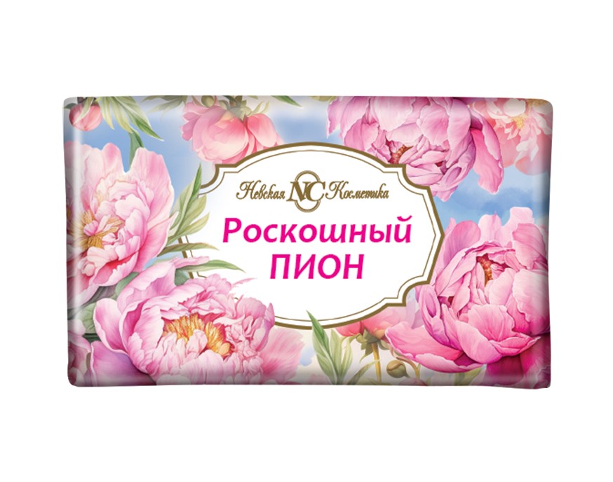 Изображение товара Невская косметика мыло туалетное твердое роскошный пион 180 гр
